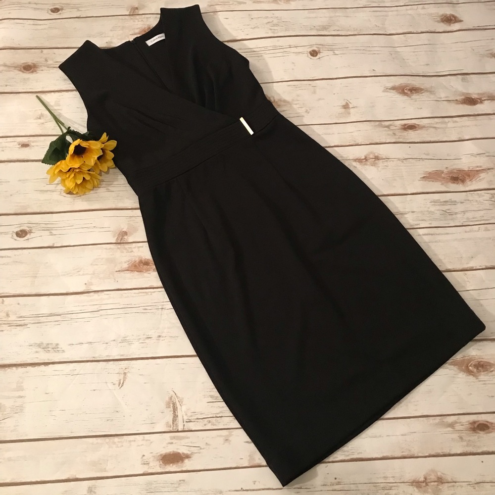 Calvin Klein sleeveless fitted dress